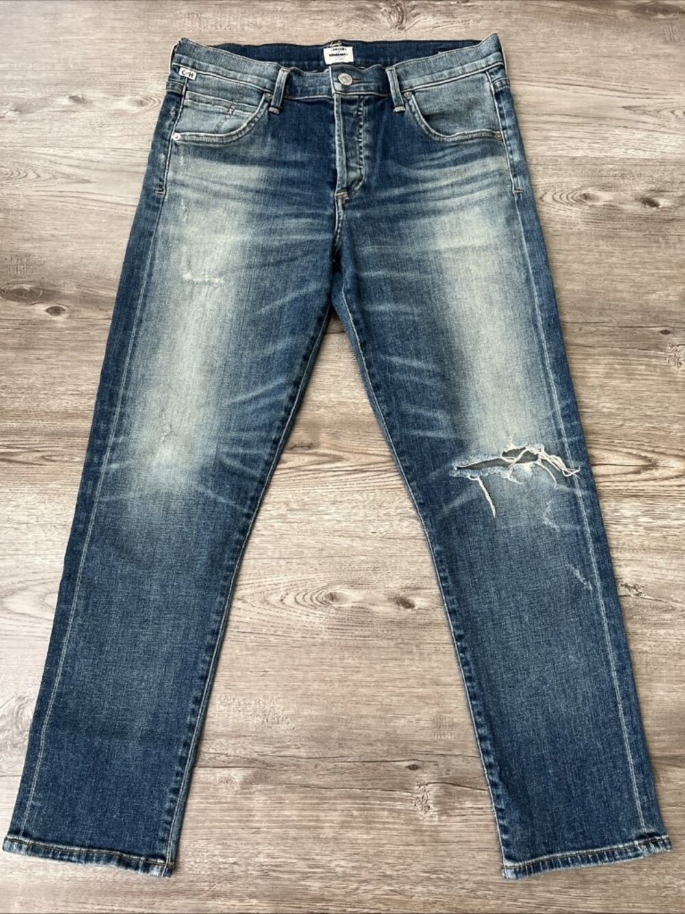 Citizens of Humanity Elsa Crop Distresse Jean Womens 27